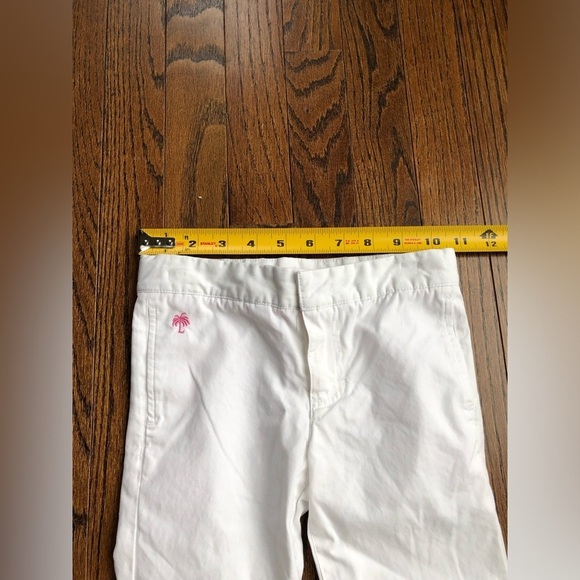 Lilly Pulitzer Girls 4 White Khaki Flare Leg 100% Cotton Pants - EUC! - Picture 8 of 12